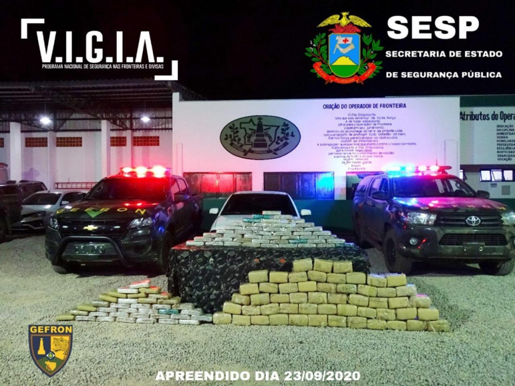 Pontes e Lacerda: Gefron prende 5 suspeitos com carga de R$ 2 mi: muita maconha, skank e cocaína