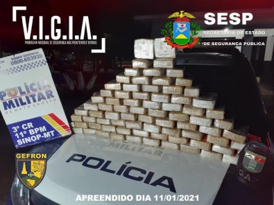 Gefron apreende carga de R$ 2 mi em drogas