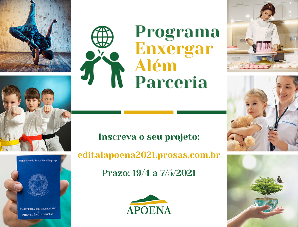 Apoena seleciona projetos em diversas áreas
