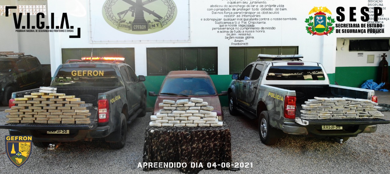 VÍDEO: Pasta base, cocaína e maconha são apreendidas pelo Gefron em Pontes e Lacerda