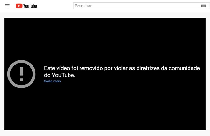 YouTube remove vídeos do canal de Bolsonaro por fake news sobre covid