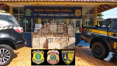 Carga de 870 kg de cocaína que saiu de MT é apreendida no Pará