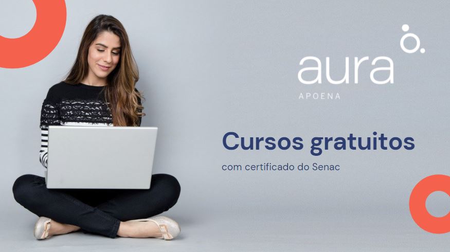 Aura Apoena oferece cursos gratuitos de Excel Avançado, Técnicas de Vendas e Gestão das Mídias Sociais