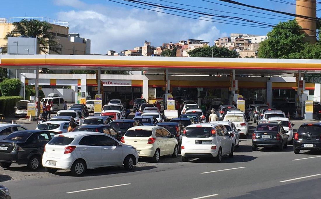 Parada de caminhoneiros já provoca falta de gasolina e etanol em postos de MT