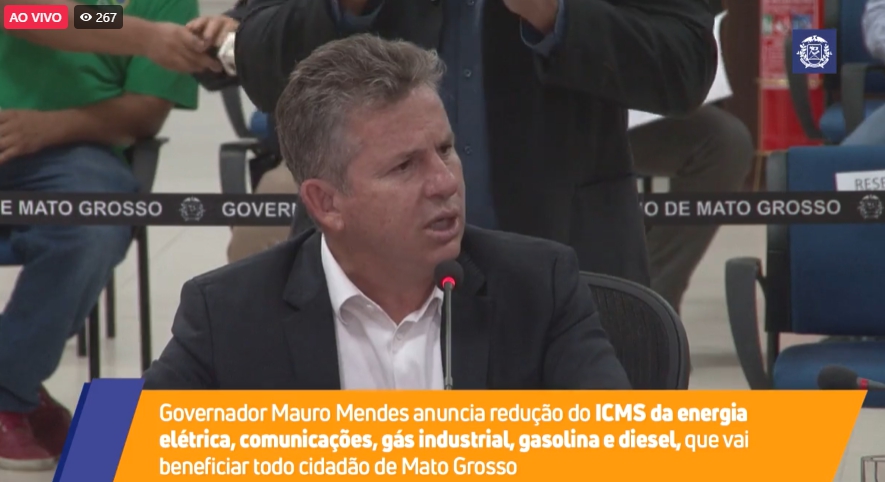 URGENTE; Governador anuncia redução de impostos da gasolina, do gás de cozinha, da energia e comunicação; Confira