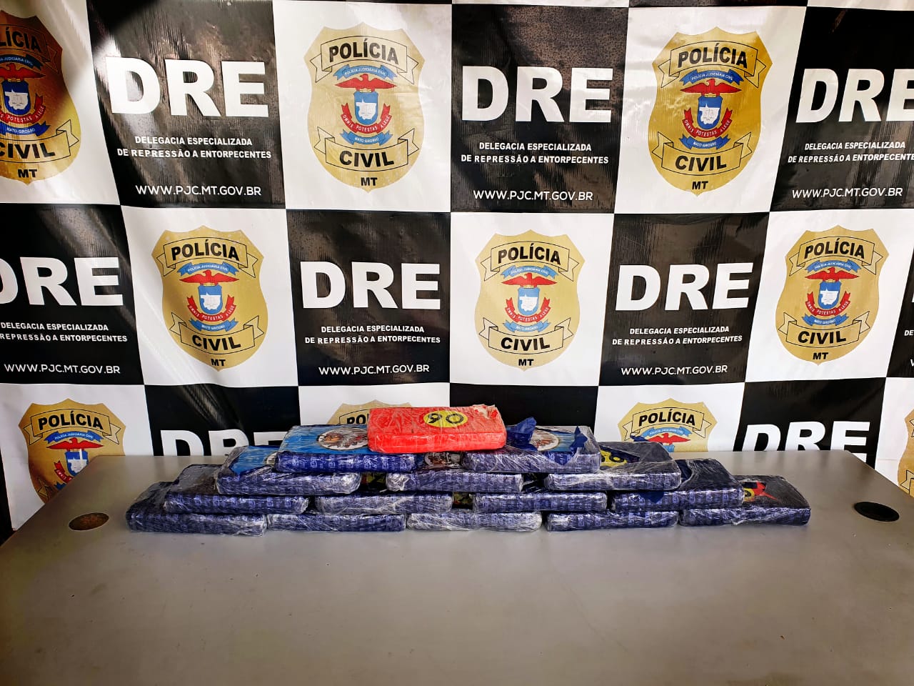 Polícia Civil apreende 15 tabletes de cocaína avaliados em aproximadamente R$ 350 mil