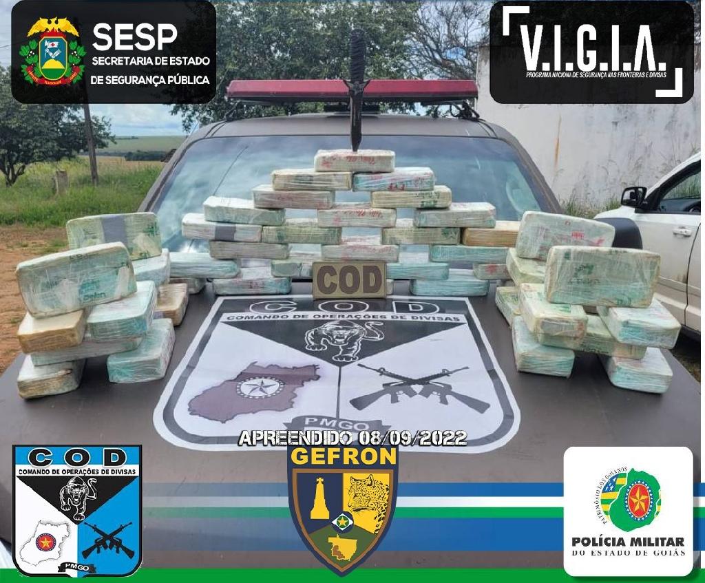Cocaína avaliada em R$ 1,6 milhão é apreendida