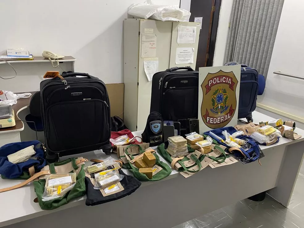 77 Kg de barras de ouro que saíram de Mato Grosso e do Pará foram presos pela Policia Federal em Sorocaba-SP