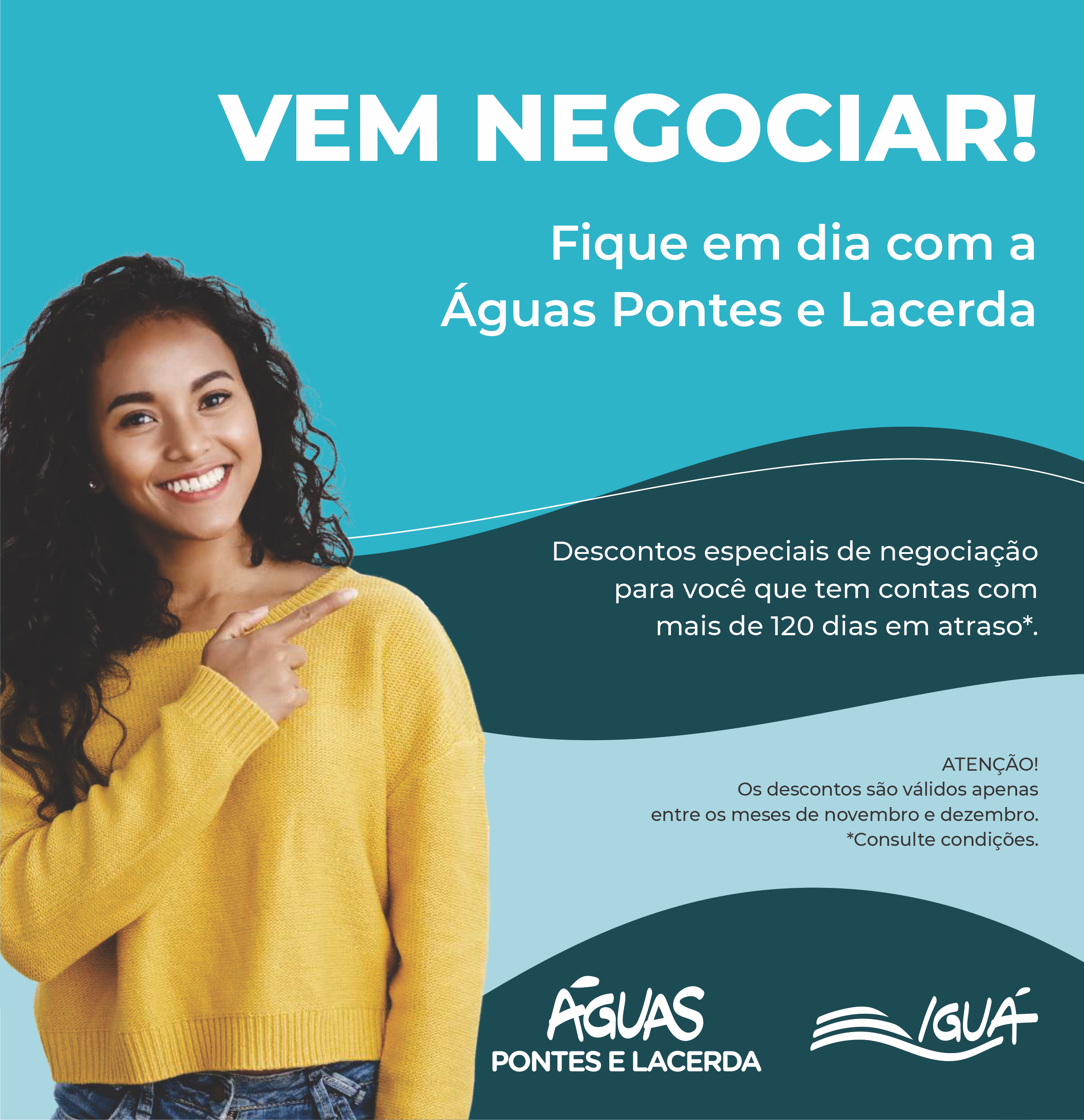 Águas Pontes e Lacerda oferece descontos e parcelamento de dívidas