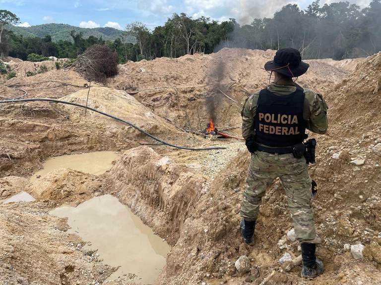 PF deflagra Operação para reprimir o garimpo ilegal em Pontes e Lacerda-MT