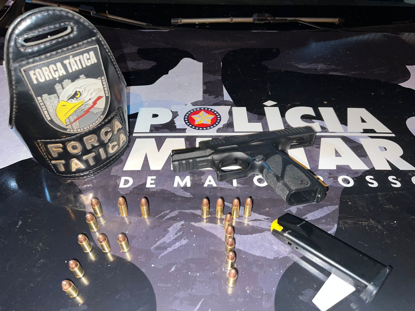 Arma de fogo é apreendida pela Força Tática em Pontes e Lacerda