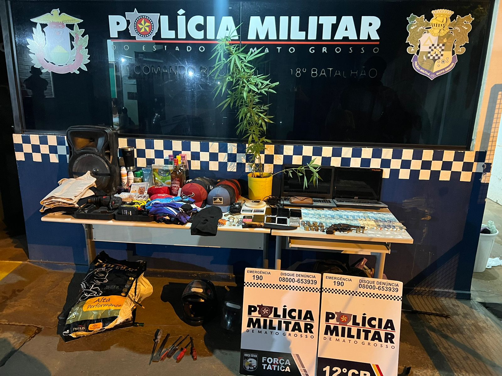 Sete pessoas são presas por formação de quadrilha, tráfico de drogas e furtos em Pontes e Lacerda