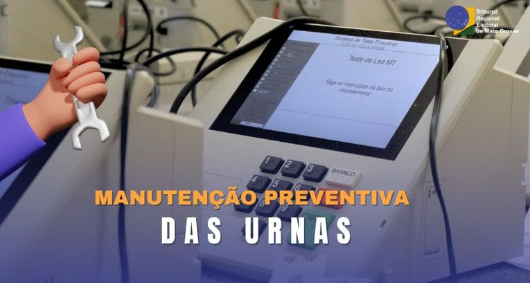 Com foco nas Eleições 2024, TRE-MT realiza manutenção preventiva das urnas eletrônicas