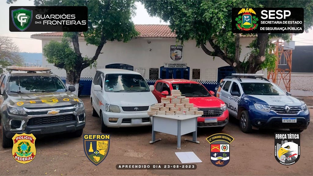 Forças de segurança agem em ação coordenada para desmantelar esquema de transporte de entorpecentes da Bolívia para Pontes e Lacerda