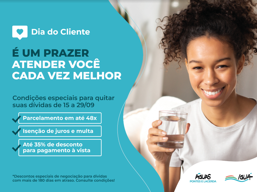 Dia do Cliente: Águas Pontes e Lacerda oferece condições especiais para negociação de dívidas