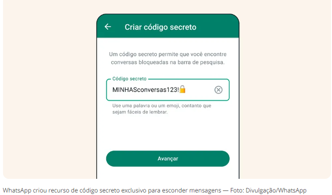 WhatsApp lança recurso de código secreto para proteger conversas