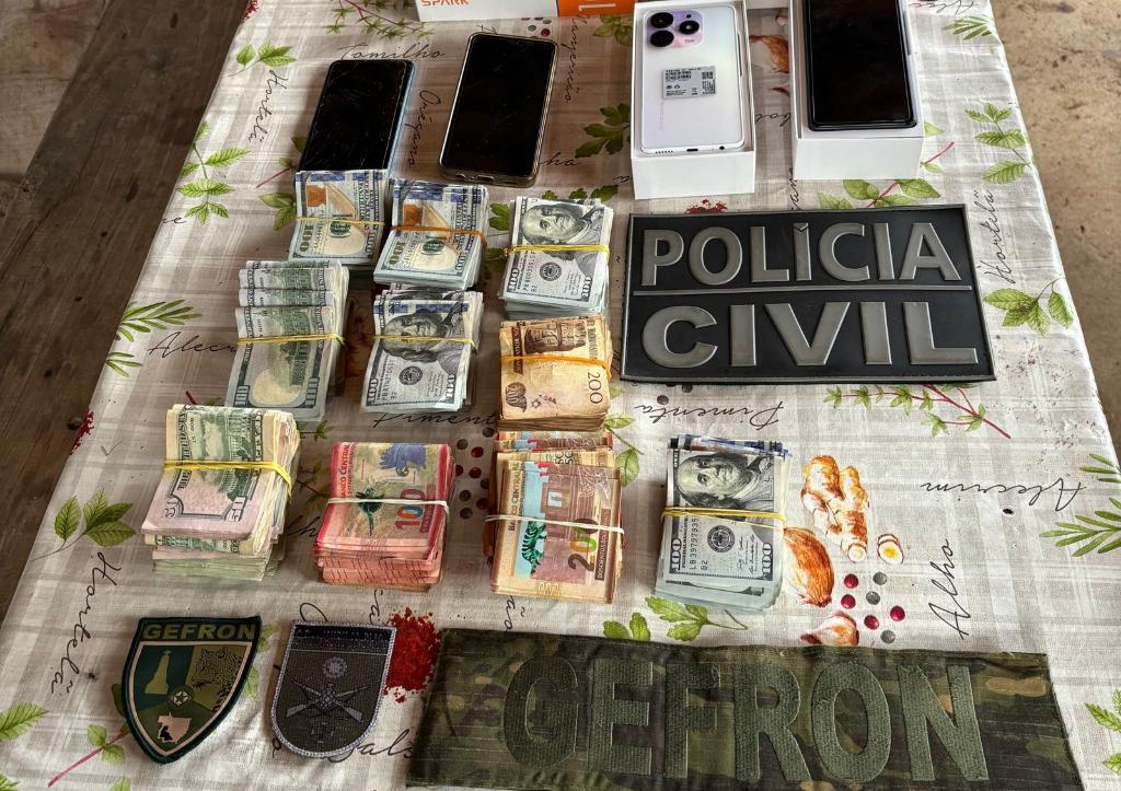 70 mil dólares e 42 mil pesos Bolivianos apreendidos em operação contra tráfico na Ponta do Aterro