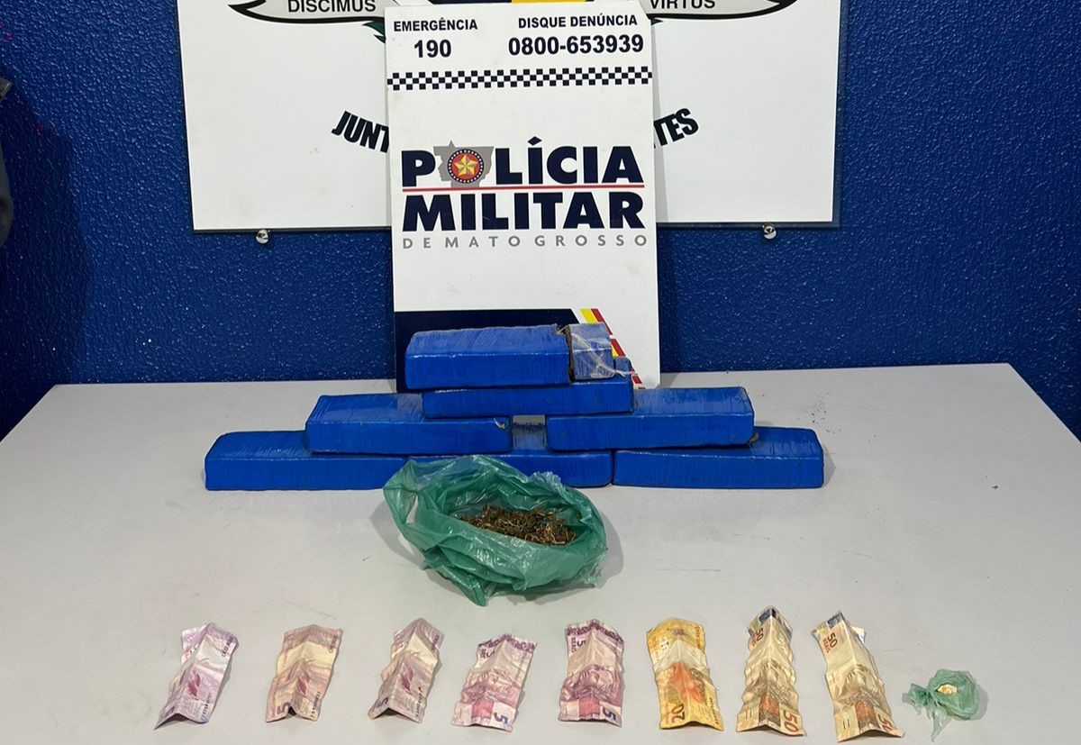  Polícia Militar prende dupla por tráfico de drogas e apreende sete quilos de maconha