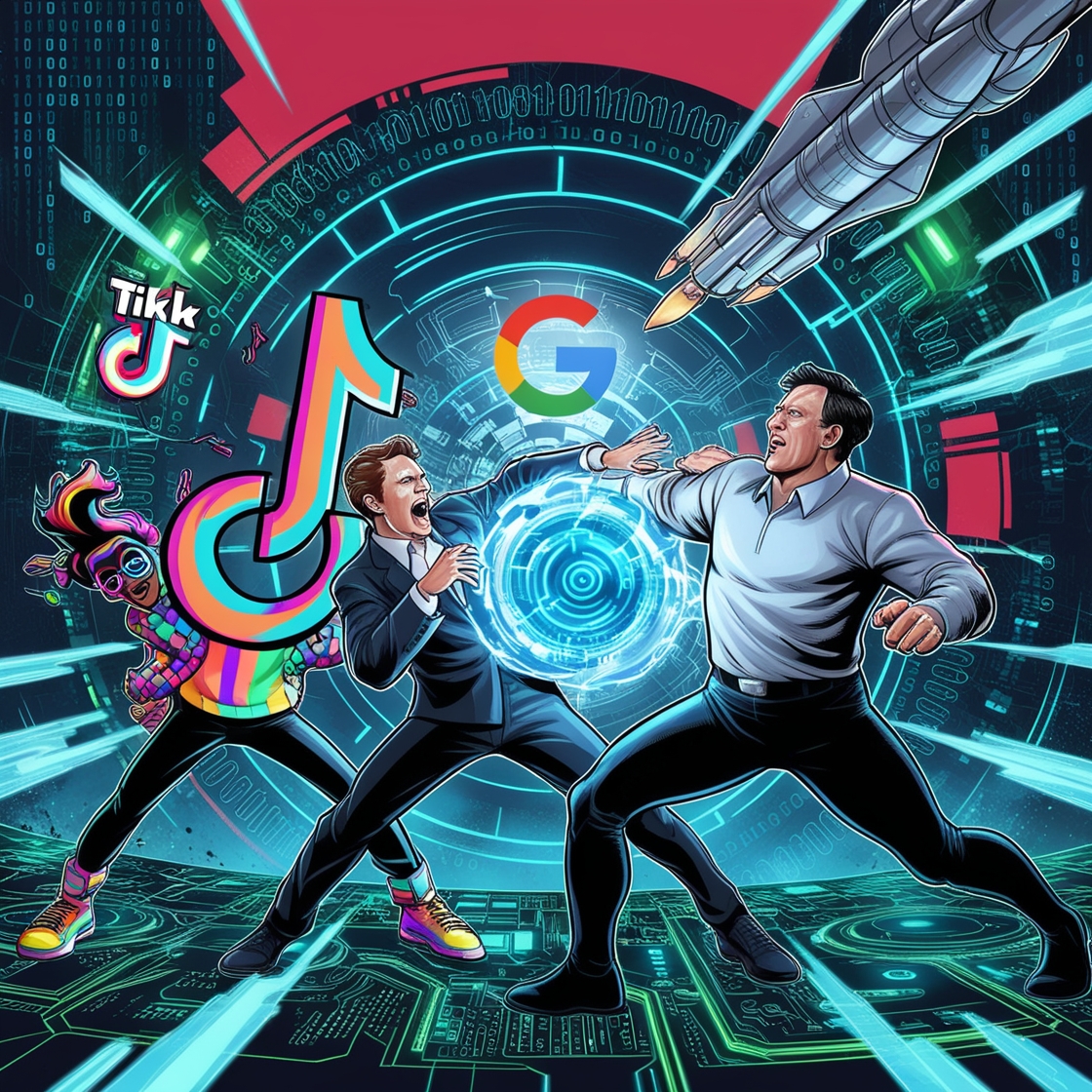 TikTok, Google e Musk: as batalhas que moldarão a tecnologia em 2025