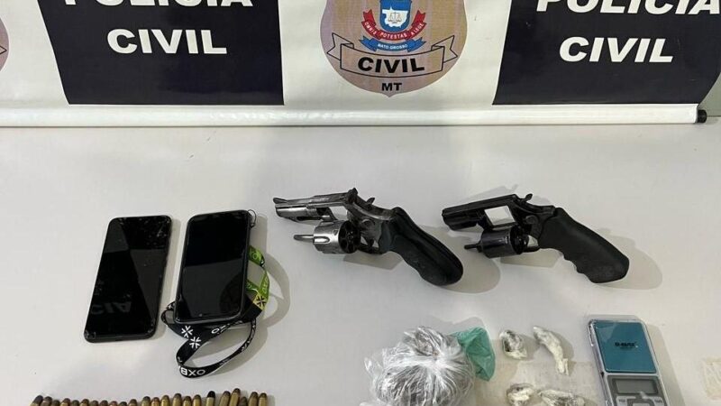 Polícia Civil prende três autores de homicídio em Comodoro e apreende armas de fogo