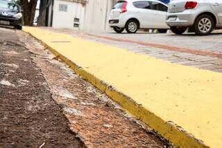 Afrontando a lei, guias rebaixadas “privatizam” vagas de estacionamento na rua