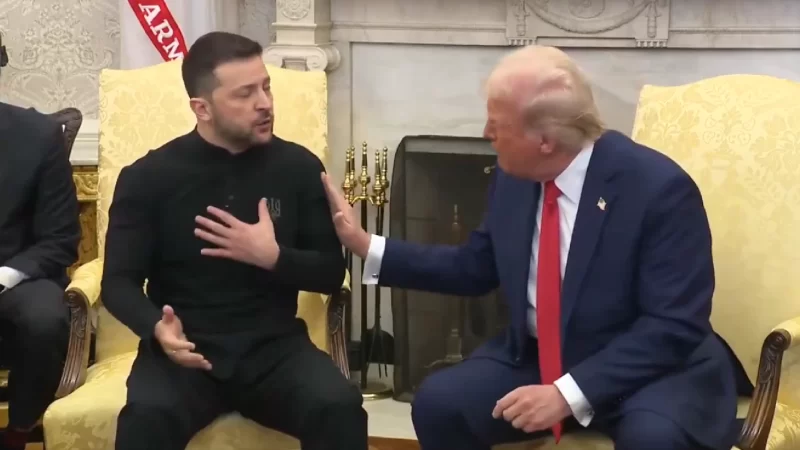 Em discurso no Congresso, Trump ameniza briga com Zelenski e cita Brasil como alvo de tarifas