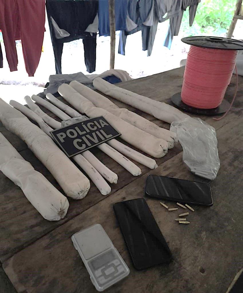 Polícia Civil desmantela acampamento clandestino de garimpeiros em Vila Bela da Santíssima Trindade