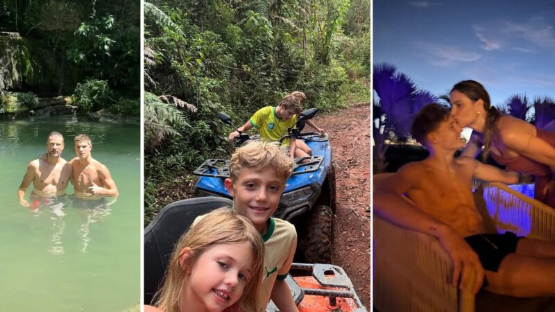 Longe da folia! Fernanda Lima e Rodrigo Hilbert passam carnaval no MS com os filhos
