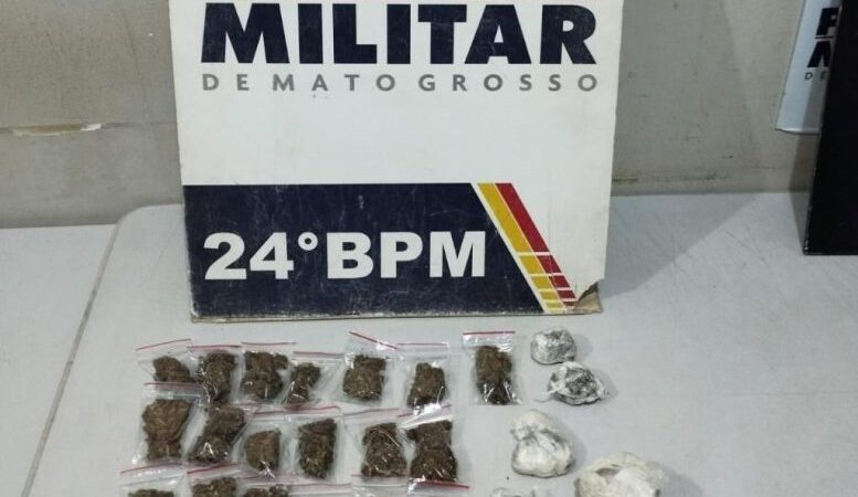 Polícia Militar prende homem por tráfico e apreende porções de maconha