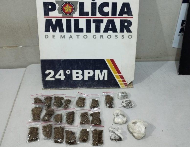 Polícia Militar prende homem por tráfico e apreende porções de maconha