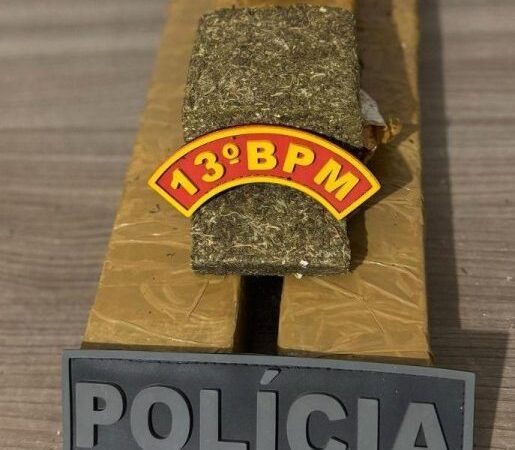 Polícia Militar prende homem por tráfico de drogas e porte ilegal de arma