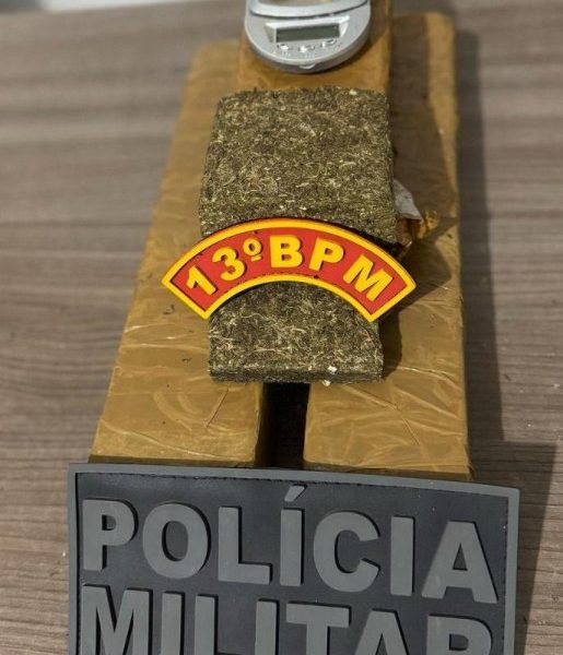 Polícia Militar prende homem por tráfico de drogas e porte ilegal de arma