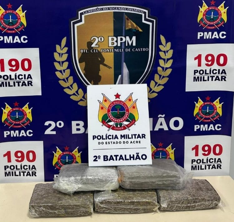 Mais de 5 kg de ‘supermaconha’ são apreendidos pela PM na Rodoviária de Rio Branco