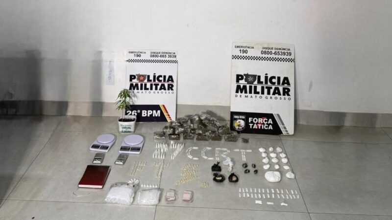 Rotam prende membros de facção criminosa e apreende adolescente com mais de 300 porções de drogas