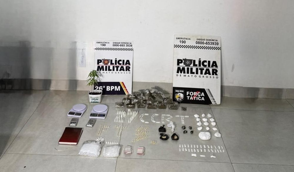 Rotam prende membros de facção criminosa e apreende adolescente com mais de 300 porções de drogas