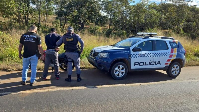 Polícias Militar e Civil prendem homem faccionado suspeito por feminicídio em Jaciara
