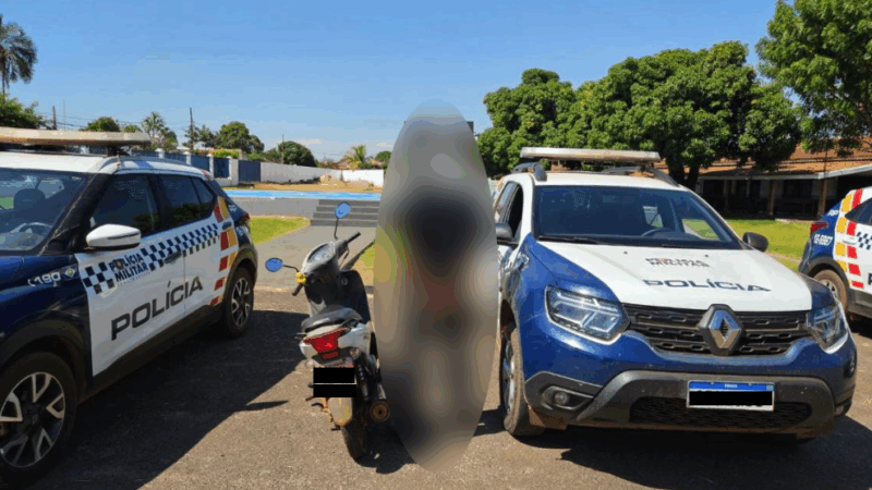 Motocicleta furtada é recuperada e suspeito preso em Pontes e Lacerda