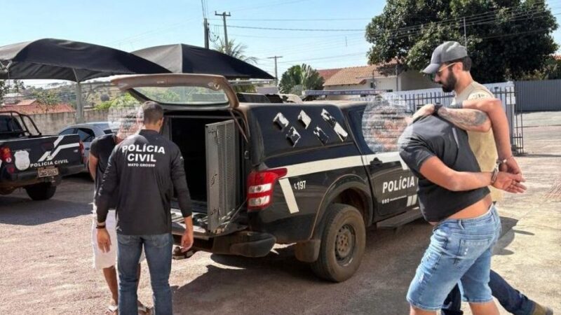 Polícia Civil prende faccionados envolvidos em extorsão de fazendeiro em Jauru