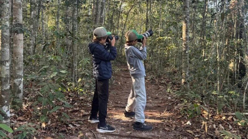 Observadores mirins realizam expedição em busca de aves e testemunham biodiversidade de MT