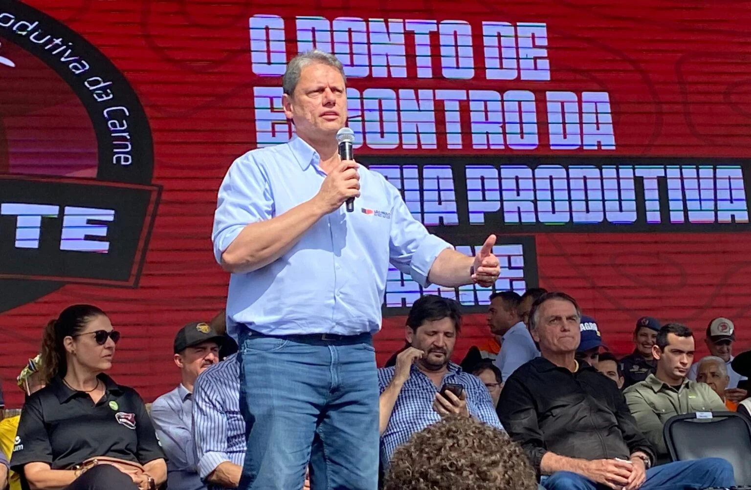 Tarcísio é estrela de feira de pecuarista acusada de lavar dinheiro do PCC