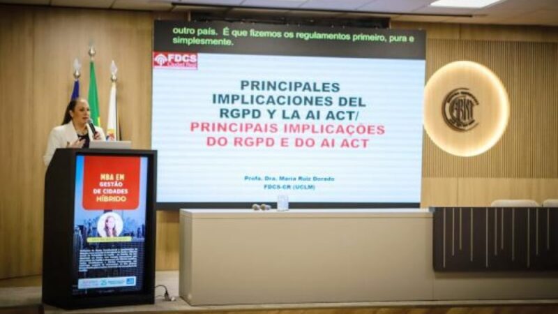 Leis europeias de Proteção de Dados e de Inteligência Artificial são debatidas durante MBA em Gestão de Cidades do TCE-MT