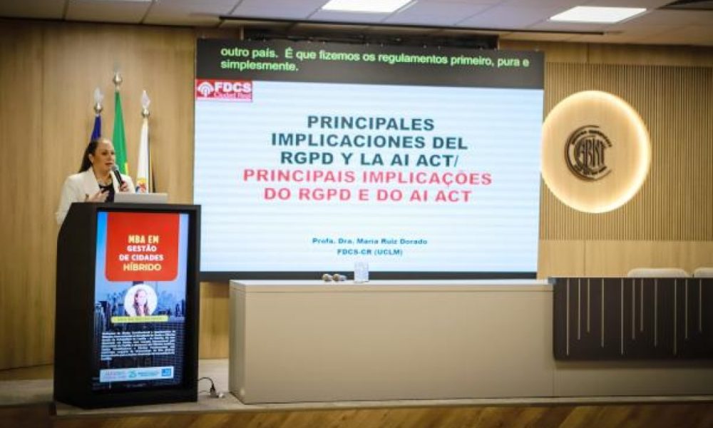 Leis europeias de Proteção de Dados e de Inteligência Artificial são debatidas durante MBA em Gestão de Cidades do TCE-MT
