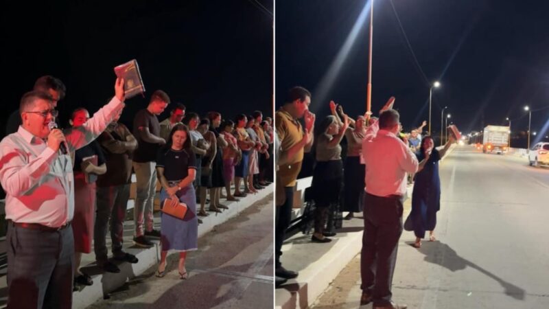 Igreja faz clamor em ponte de Paraíba após suicídios: “Repreendemos o espírito de morte”