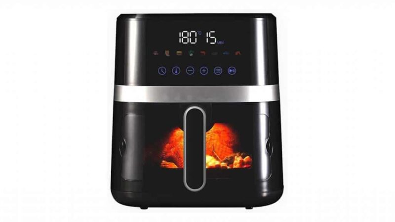 Aproveite: air fryer de 5,5 litros com visor frontal transparente em oferta