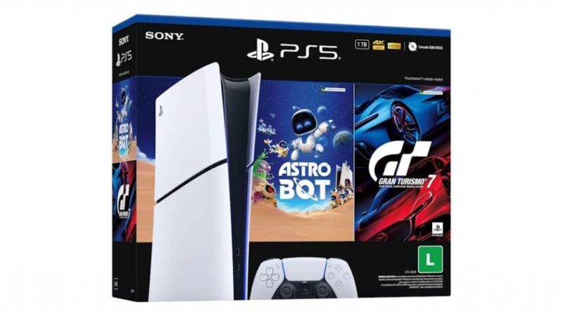 Oferta: PlayStation 5 Slim Digital com dois jogos aclamados em promoção