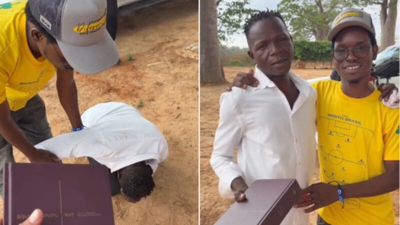 Obreiro chora ao receber Bíblia de estudo na África: “Não tinha acesso”