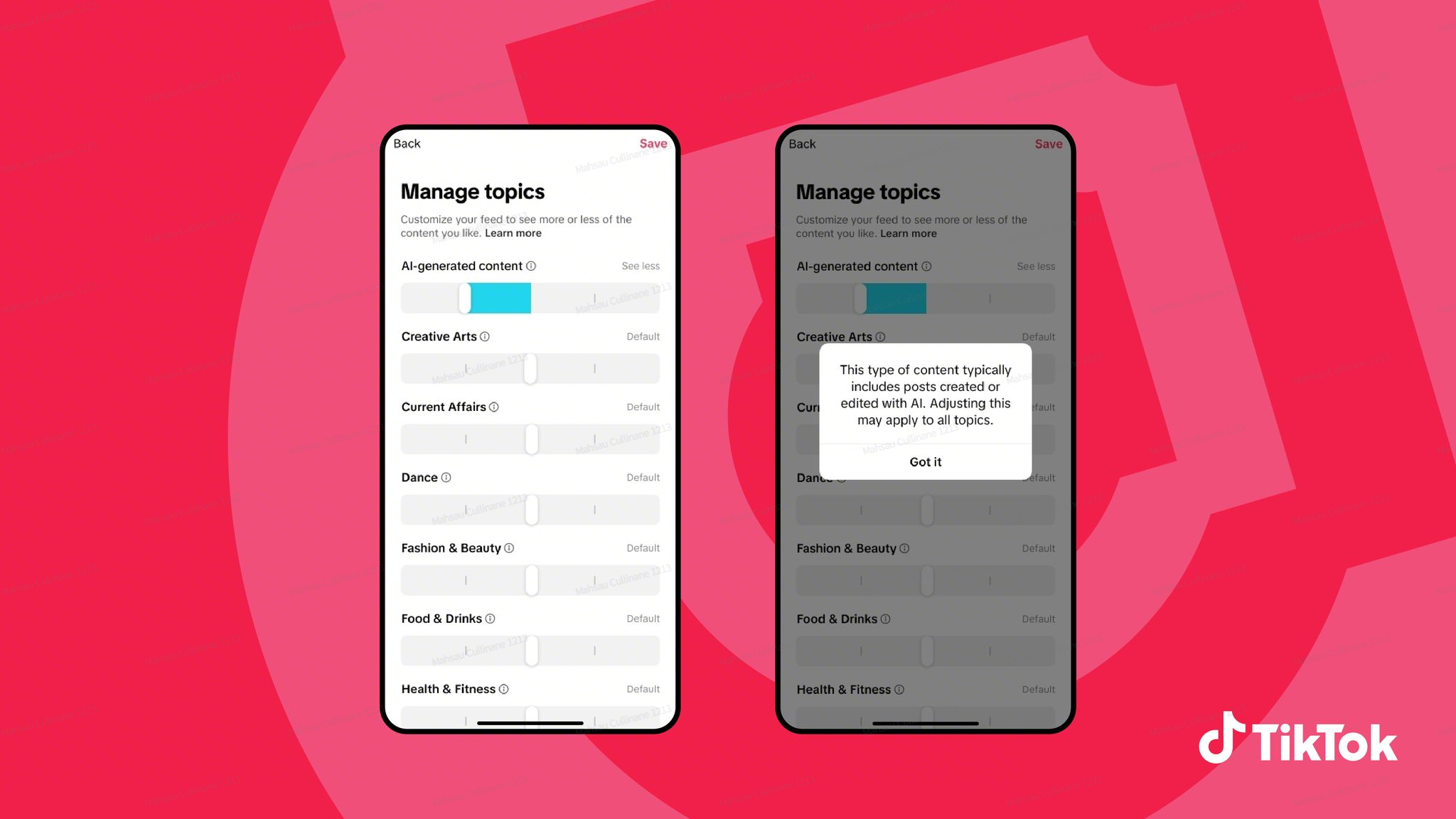 TikTok anuncia ferramenta para usuários limitarem vídeos gerados por IA em seus feeds