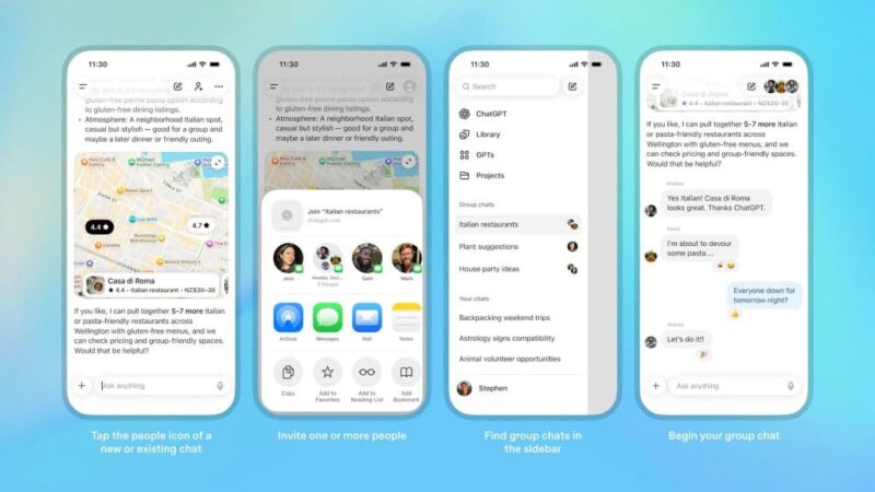 ChatGPT vira ‘grupo de WhatsApp’: IA participa de conversas com até 20 pessoas
