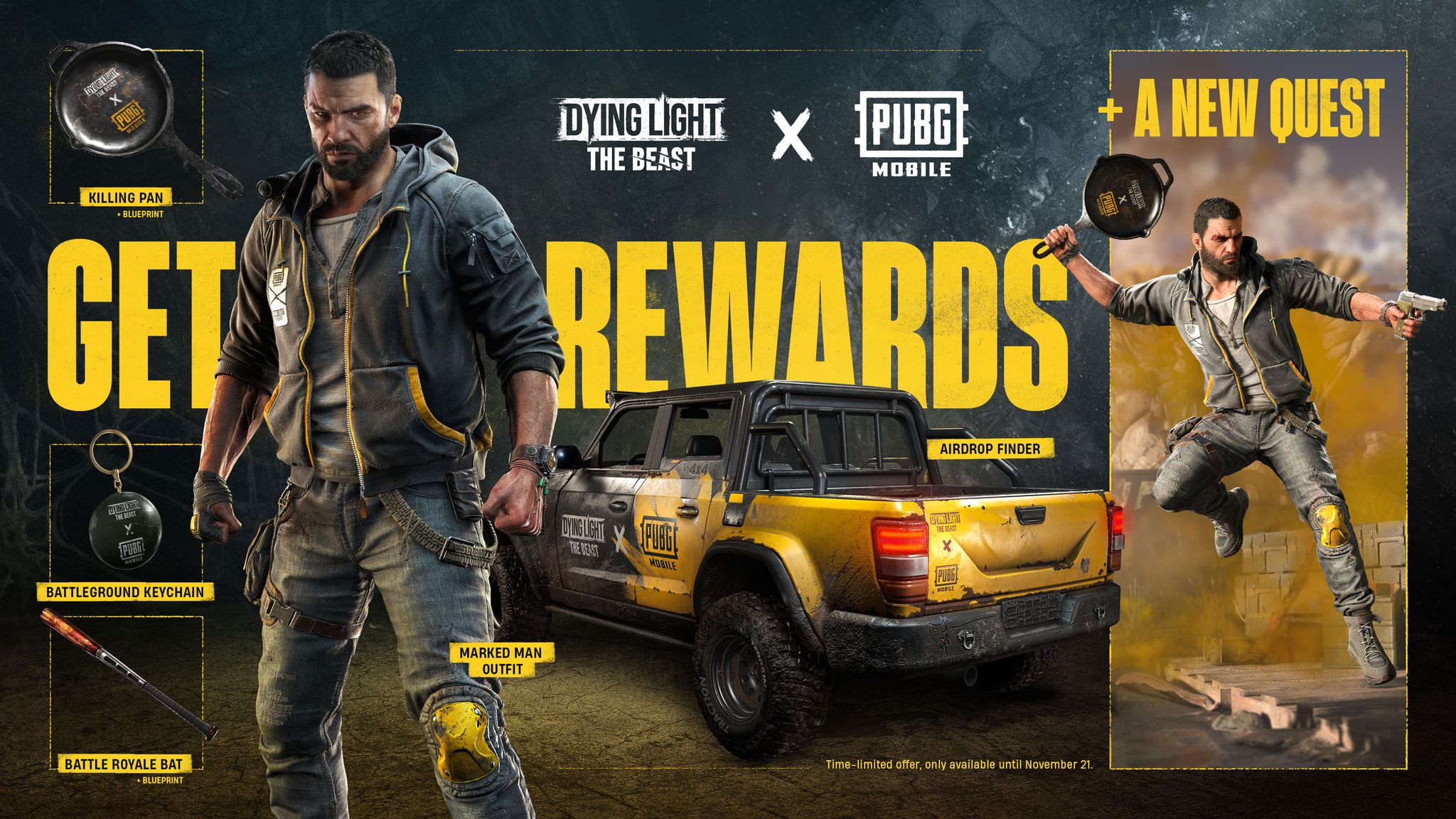 Começou a colaboração de Dying Light: The Beast com PUBG MOBILE