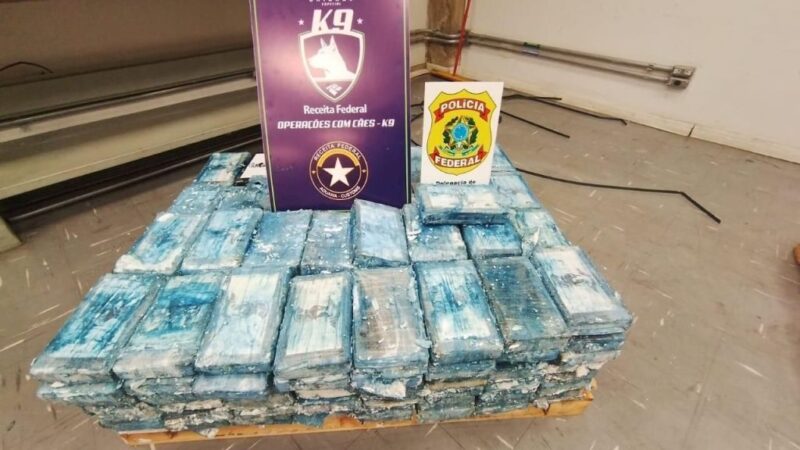 MG: PF e Receita apreendem 1,2 tonelada de cocaína no Aeroporto de Confins